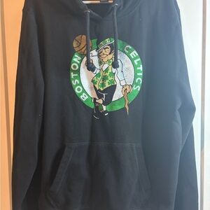 Boston Celtics Black Pullover Hoodie with Team Logo